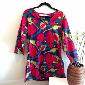NWT Gretchen Scott Floral Fish Tunic